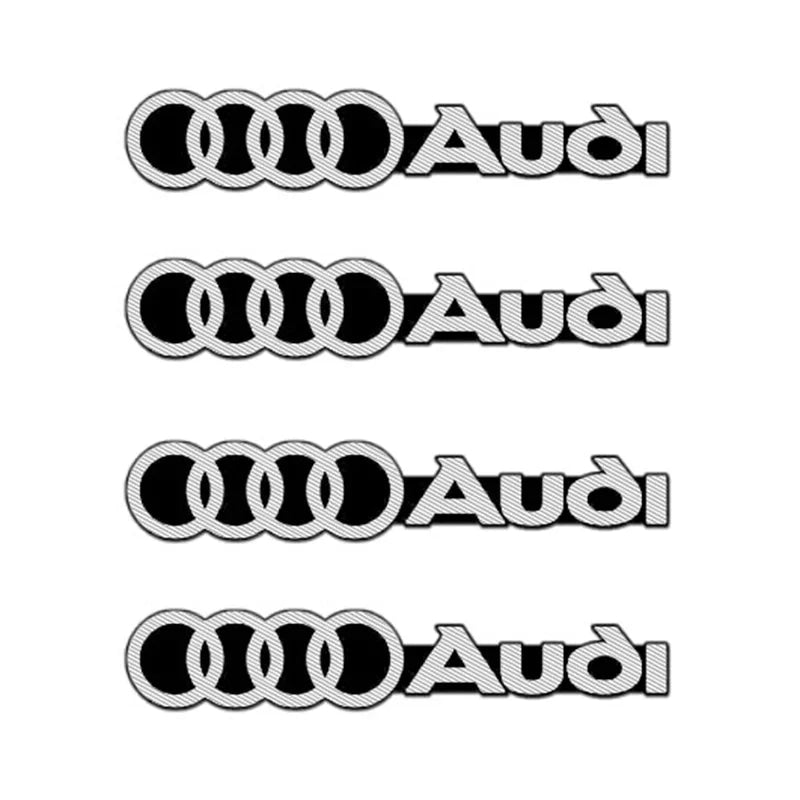 3D Aluminum Car Audio Logo Speaker Emblem Badge Sticker For Audi A3 A4 A5 A6 A7 A1 Q2 Q4 Q3 Q5 Q7 Q8 S3 S4 S5 S6 TT Accessories