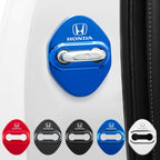 Stickers 4Pcs Car Door Lock Cover Stainless Steel Protector Cap For Honda Odyssey Spirior CR-V Civic HR-V City Accord