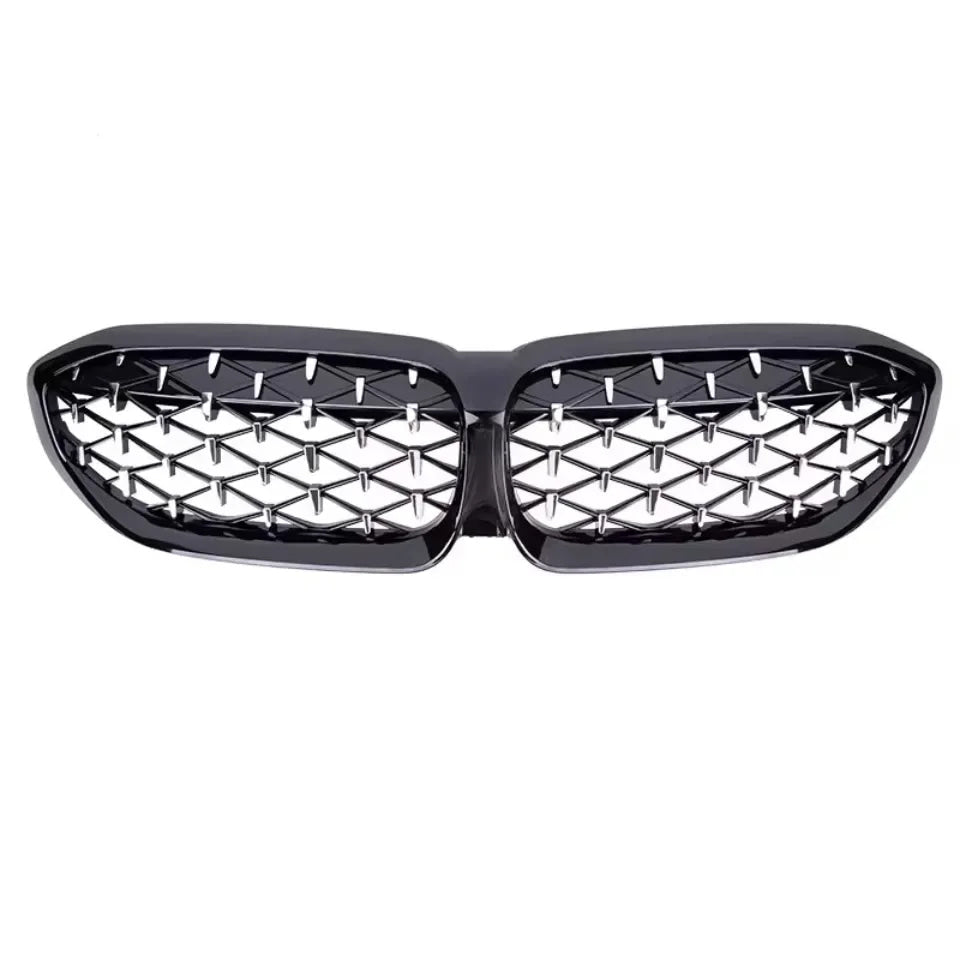 XVIP For BMW G20 3-Series G20 G21 G28 2019-2023 Front Bumper Hood Kidney Racing Grilles Replacement Black Diamond Meteor Style