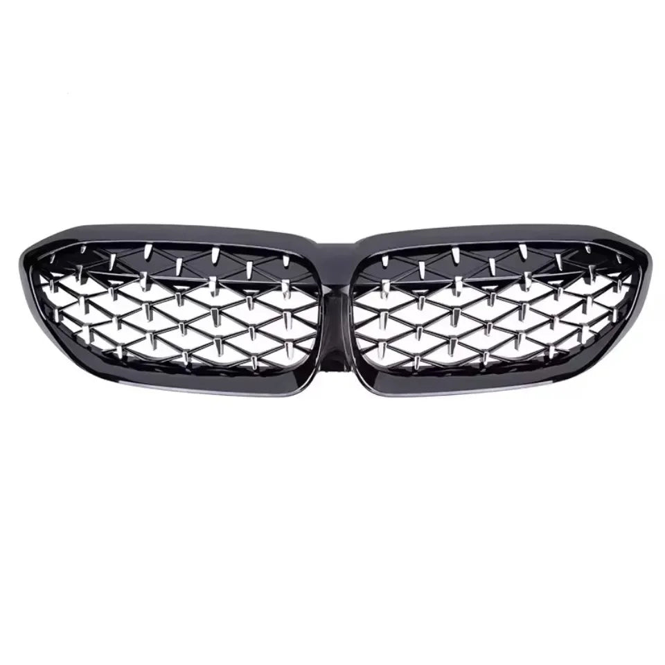 XVIP For BMW G20 3-Series G20 G21 G28 2019-2023 Front Bumper Hood Kidney Racing Grilles Replacement Black Diamond Meteor Style
