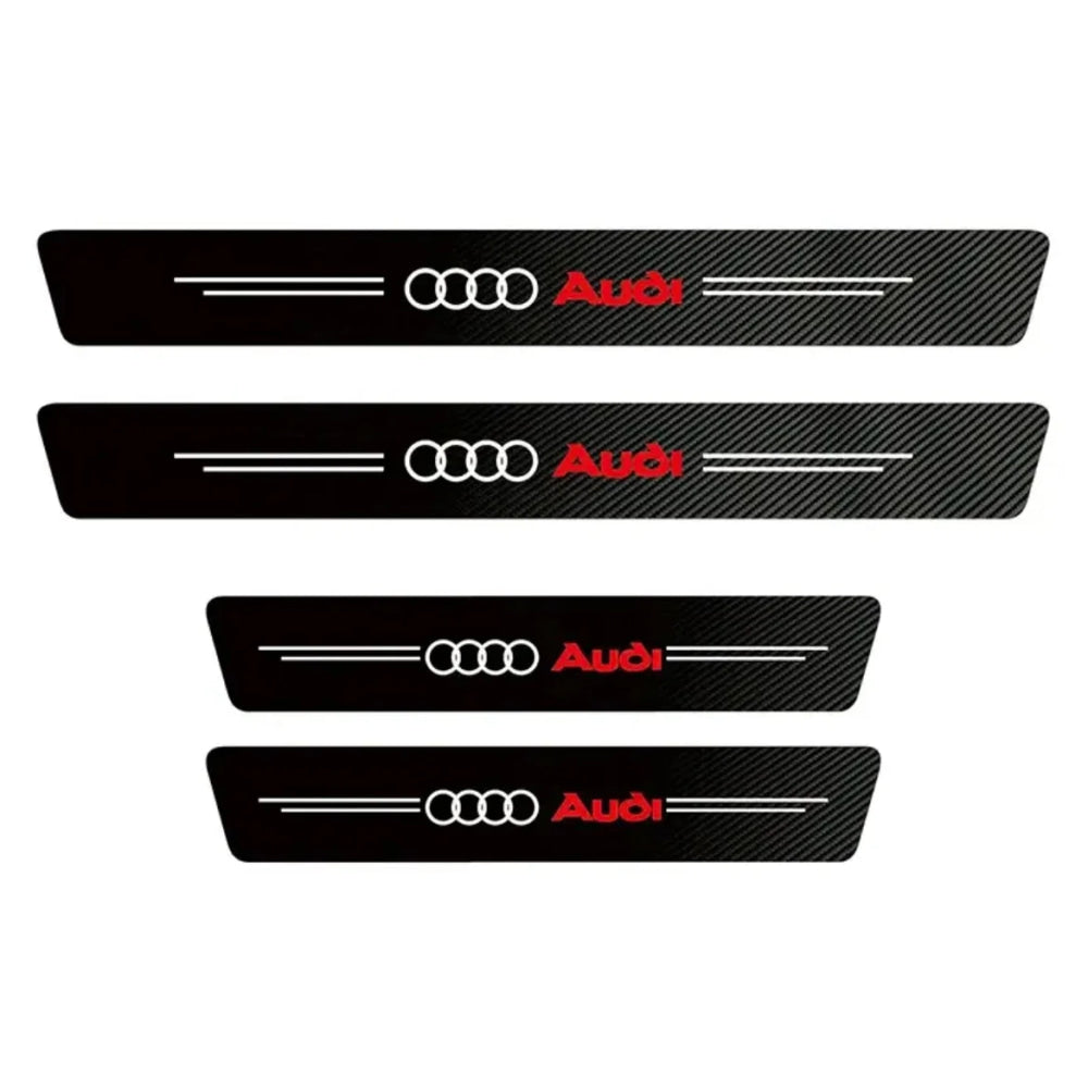 Car Door Trunk Sill Protective Strip Threshold Anti Scratch Sticker for Audi sline A4 B7 B8 B9 A3 8P 8V 8L A5 A6 Q3 Accessories