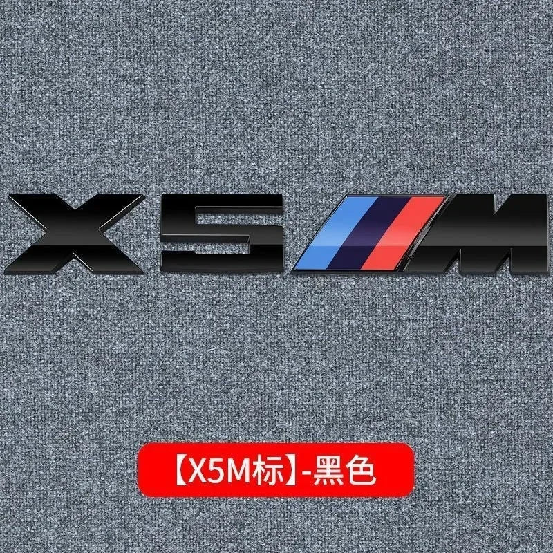 3D Metal Car Body Side Badge Body Rear Trunk Decor Sticker Modification For BMW M X1 X2 X3 X4 X5 E84 F26 E83 F25 E53 E70 E71 G02