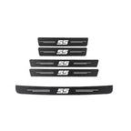 Carbon Fiber Car Stickers Door Sill Protector Bumper Protection Tape for Chevrolet SS Sport Cruze Camaro Captiva Aveo Lacetti