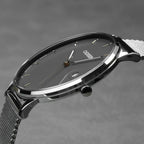 CADISEN Swiss Ronda 715 Quartz Watch Mans 7MM Ultra-thin Dial Sapphire Luminous Stainless Steel Milano Mesh Strap Watches Men