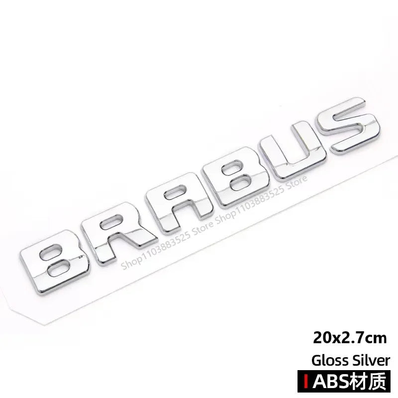 12.9cm Support Acc Car Front Grill Emblem Badge with B Logo for Smart BRABUS W453 2015-2019 Modify Badge Accessories