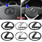 ABS Steering Wheel Center Emblem Sticker for Lexus RX NX ES IS GX LX UX CT GS F Sport RX300 RX350 GX460 etc Logo Badge Decal