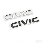 ABS Car Rear Trunk Letters 3D Emblem Tail Badge Sticker for Honda CIVIC Logo Decals Auto Stickers Styling Decoration