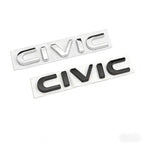 ABS Car Rear Trunk Letters 3D Emblem Tail Badge Sticker for Honda CIVIC Logo Decals Auto Stickers Styling Decoration