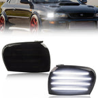 2X Front Corner Side Marker Light Parking Light Turn Signal Light LED For 1995 1996 1997 1998 1999 2000 2001 Subaru Impreza WRX