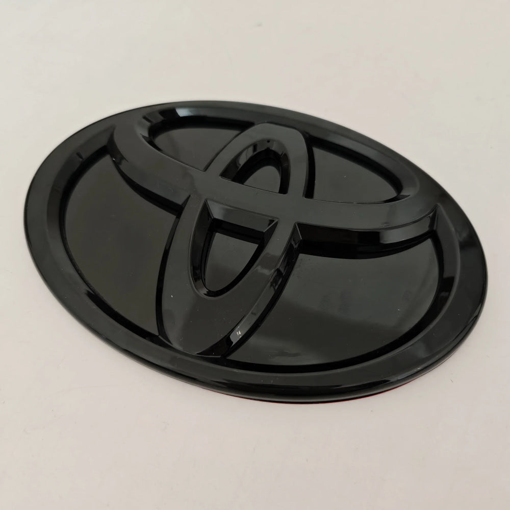 for Toyota RAV4 CAMRY COROLLA LANDCRUSER RAV4 VIOS SIENNA YARLS Modified Black Bottom Front Grille Badge Trunk Car Logo Suitable