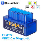 Escáner OBD2 Mini lector de códigos ELM327 V2.1, herramientas de diagnóstico de coche, herramienta de escaneo inalámbrico para comprobar el motor, Detector de fallos