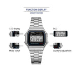 Casio watch silver watch men set brand luxury LED digital Waterproof Quartz men watch Sport military Wrist Watch relogio masculi