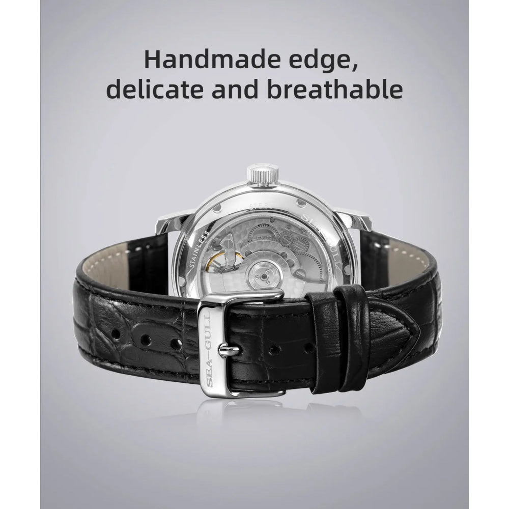 SEAGULL Luxury Watch Business Waterproof Male Clock Date Stainless Steel Mechanical Watch Men Watch reloj hombre 2023 D819.622
