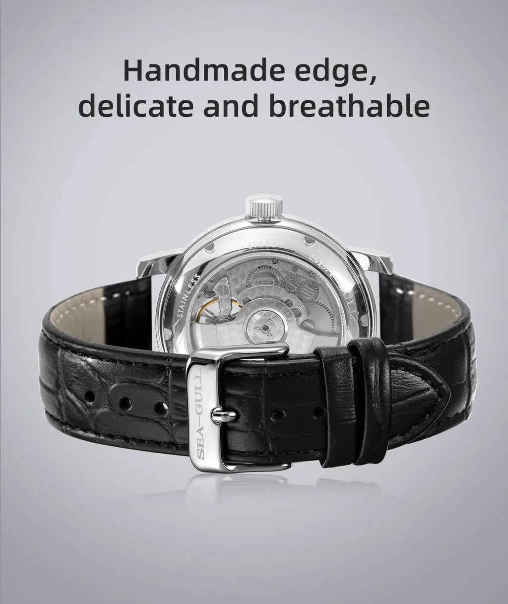 SEAGULL Luxury Watch Business Waterproof Male Clock Date Stainless Steel Mechanical Watch Men Watch reloj hombre 2023 D819.622