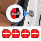4PCS Car Door Lock Cover Stainless Steel Protection Accessories For Lincoln Continental MKZ Town-car Navigator MKX Energy Zephyr
