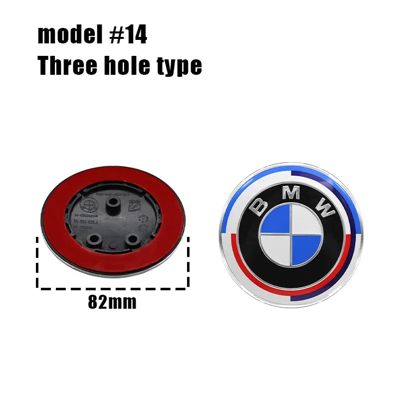 82mm 74mm car Front Hood Emblem rear boot trunk logo For BMW M G20 G32 G11 X3 X5 X4 X6 X7 G30 G12 F40 F30 X1 Accessories