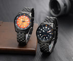 BERNY Automatic Diver Watch for Men Top Luxury Sapphire 316L Steel Blue Dial 200M Waterproof Mechanical Diving Men's Watches
