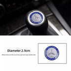 1Pcs Car Gear Shifter Head Knob Badge Sticker Emblem Decal Decor Hubcap For Mercedes Benz AMG W204 W205 W203 W211 W212 W213 W210