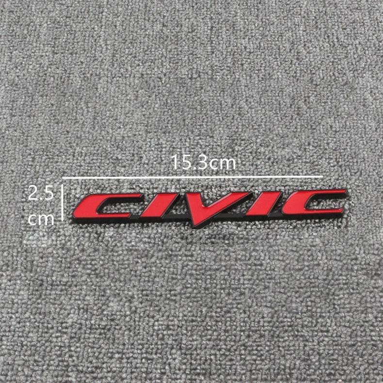 Car Emblem Decals VTEC IVTEC Metal Badge Sticker Accessories For Civic cb400 i-VTEC vfr800 cb750 Accord Odyssey CRV Pilot FIT