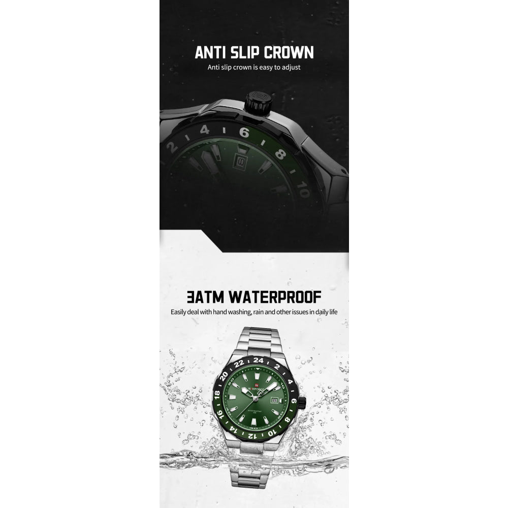 NAVIFORCE Luxury Watch for Men Quartz 3ATM Waterproof Stainless Steel Watches Business Fashion Men's Wristwatch2025