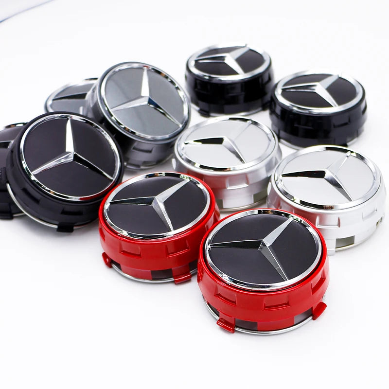 Car Wheel Center Hub Caps 75mm ABS Replacement For Mercedes AMG G Class G63 G500 Modified Styling Accessories Part A0004000900