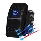 12v/24v Blue Led Light 5 Pin On Off SPST Rocker Switch 7 Pin On Off On ARB Carling Style Car Boat Waterproof Push Switch
