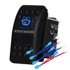 12v/24v Blue Led Light 5 Pin On Off SPST Rocker Switch 7 Pin On Off On ARB Carling Style Car Boat Waterproof Push Switch