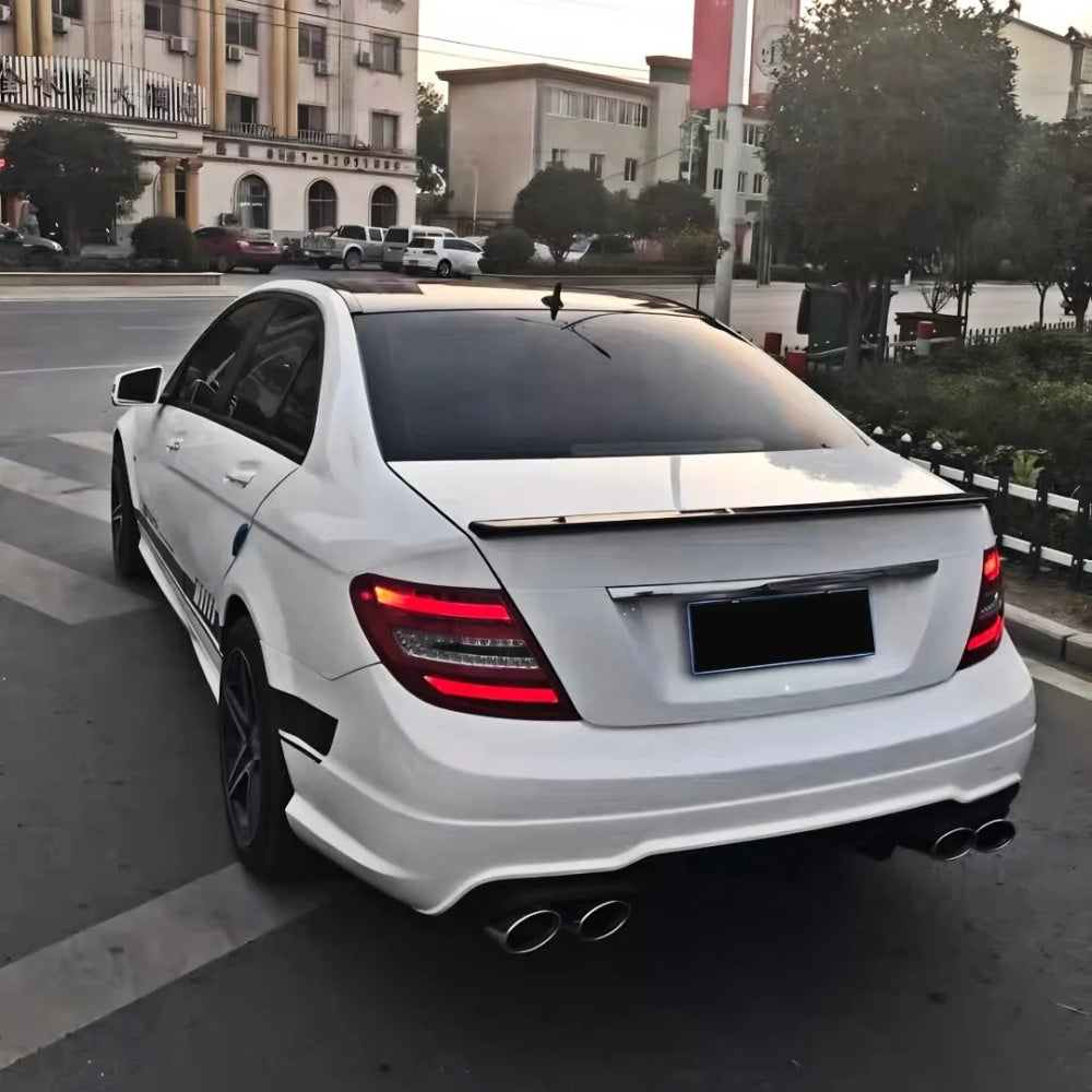 Rear Trunk Spoiler Wing Racing Boot Lip Tail Air For Mercedes Benz C class 4 Door W204 C63 2007-14 C180 C200 C220 C260 C300