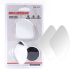 2pcs Car Blind Spot Mirror Frameless Auxiliary Rearview Mirror Auto Motorcycle Universal Wide Angle Adjustable Small Mirrors