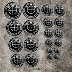 2Pcs Customized Car logo Decal Sticker for BMW E93 F10 F20 F30 F40 F15 F25 F26 F31 F49 F86 M3 M5 X3 G20 G30 Styling Accessories