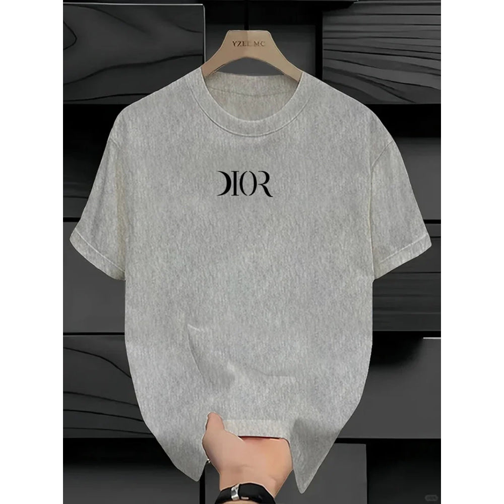 The latest 100% classic printed loose-fitting short-sleeved shirt is a high-quality top suitable for both men and women.