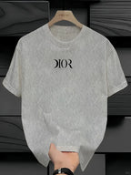 The latest 100% classic printed loose-fitting short-sleeved shirt is a high-quality top suitable for both men and women.