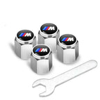 4Pcs Metal Tire Valve Stem Caps Fit BMW X Series M Series Car Accessories