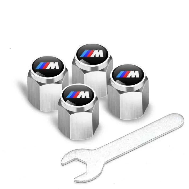 4Pcs Metal Tire Valve Stem Caps Fit BMW X Series M Series Car Accessories