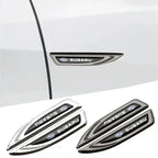 2PCS Car Body Fender Side Emblem Sticker For Subaru XV WRX BRZ FORESTER IMPREZA LEGACY OUTBACK STI Rear Trunk Badge Decoration
