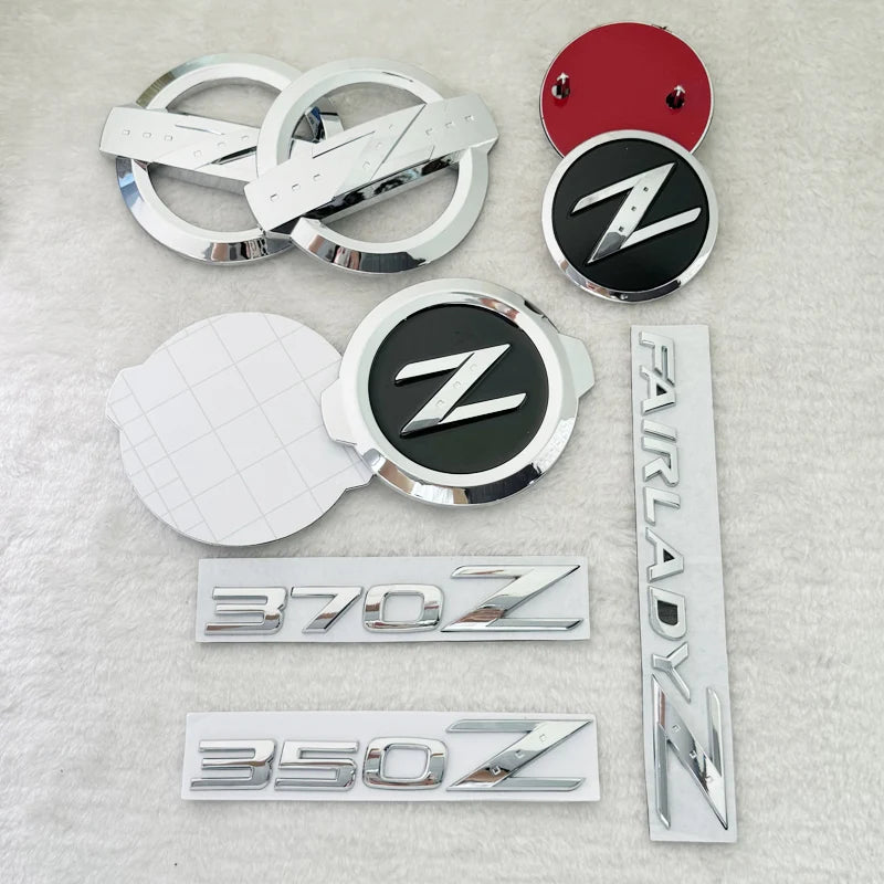 Car Rear Trunk Emblem Badge Sticker Decals for Nissan Z Logo 350Z 370Z Fairlady Z3 Z34 Almera Sylphy Altima Sentra