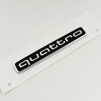 3D ABS Black Logo Quattro Emblem Decal Car Badge For Audi A3 A5 A4 A6 A7 A8 A1 A2 S3 S4 TT Q3 Q7 Q5 Quattro Sticker Accessories