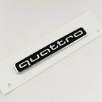 3D ABS Black Logo Quattro Emblem Decal Car Badge For Audi A3 A5 A4 A6 A7 A8 A1 A2 S3 S4 TT Q3 Q7 Q5 Quattro Sticker Accessories