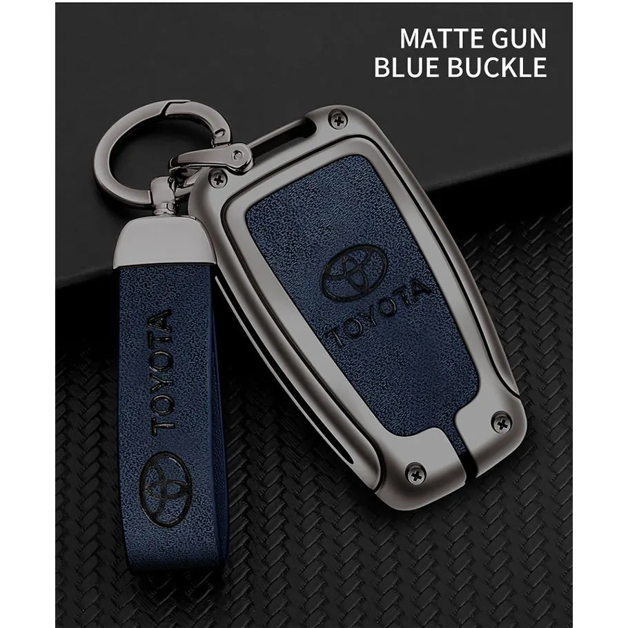 Car Key Case Bag Cover Shell For Toyota CHR Prado 2017 2018 Prius Camry Corolla RAV4 2017 2018 2019 2020 Protector Accessories