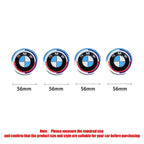 4Pcs 56/68mm Wheel Center Caps Emblem Badge For BMW 50th Anniversary E90 E60 F10 F20 G20 G30 E53 E85 E70 E84 F48 1/3/5/7 Series