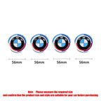 4Pcs 56/68mm Wheel Center Caps Emblem Badge For BMW 50th Anniversary E90 E60 F10 F20 G20 G30 E53 E85 E70 E84 F48 1/3/5/7 Series