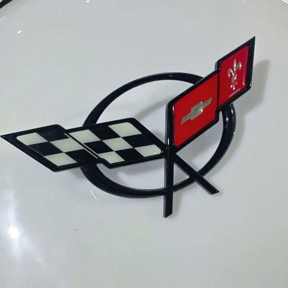 for Chevrolet Corvette 60 Years Camaro Aveo Cruze Malibu Captiva Trax Niva Captiva 3D ABS Car Fender Rear Trunk Emblem Sticker