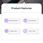 2Pcs Leather Car Coaster Anti-slip Mat Cup Holder Pad For BMW X1 X2 X3 X4 X5 X6 X7 1 3 5 6 7 Series E60 E90 E70 G20 G30 G7