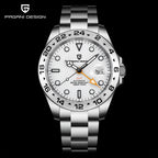PAGANI DESIGN Vintage 42MM GMT Men's Watch PD1682 Automatic Mechanical Timepiece Sapphire Stainless Steel 100M Waterproof Retro
