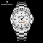 PAGANI DESIGN Vintage 42MM GMT Men's Watch PD1682 Automatic Mechanical Timepiece Sapphire Stainless Steel 100M Waterproof Retro