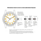 Hruodland F025 Retro Sport Men Watch HZ2565 Automatic Mechanical Stainless Steel Leather Strap Diving  reloj hombre watch for me