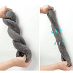 SEAMETAL Winter Warm Steering Wheel Cover Soft Plush Steer Cover Flexible Anti Slip Full-Wrapped Steering Protector for 37-39cm