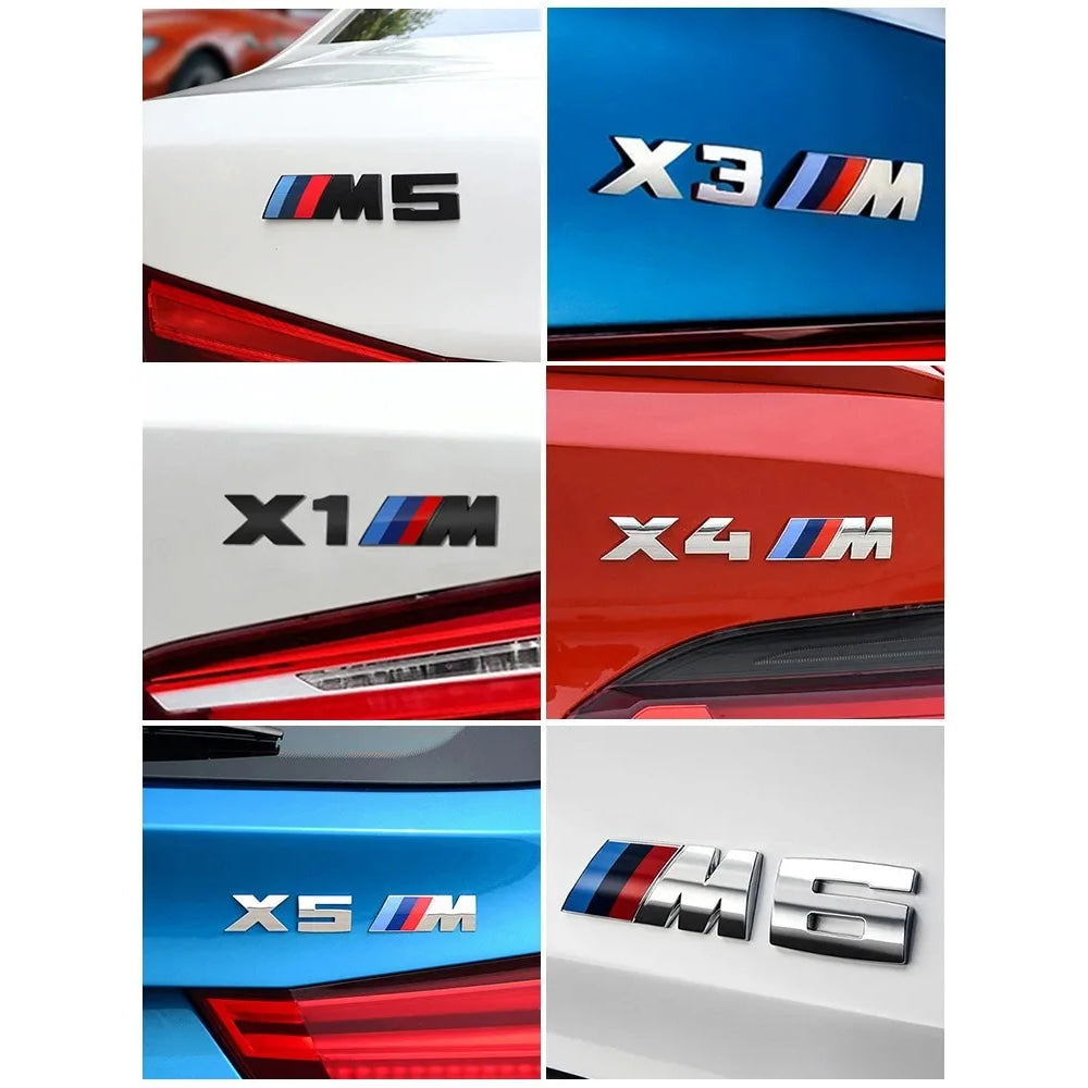Car Valve Core BMW 3D Electroplating Emblem Stickers Trunk Decorative Stickers For BMW X5 E91 E70 F11 E30 F31 X3 F25 E61 E83 X1