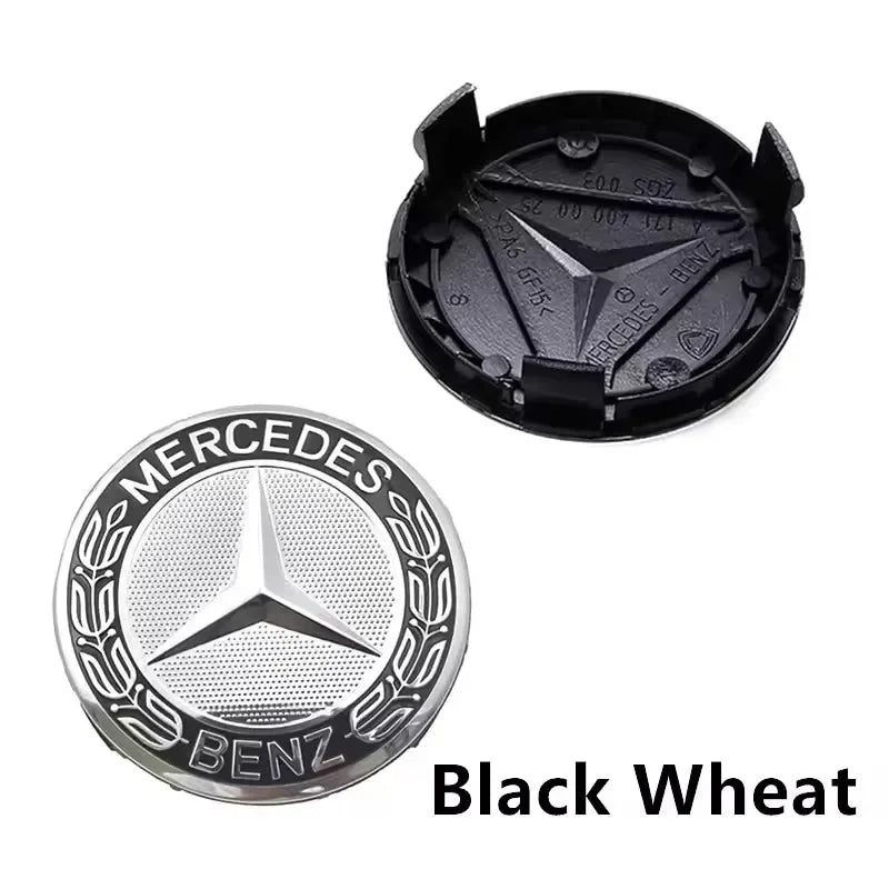 4pcs 56mm 60mm 75mm  68mm3Pin Car Wheel Center Cap Rim Hub Caps Emblem W202 W220 W213 W210 W164 E200 E260 E300 For Mercedes Benz