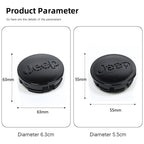 Car Tire Center Cap 63mm/55mm For Jeep Renegade Compass Grand Cherokee Wrangler jk Gladiator Patriot Liberty Commander Trailhawk